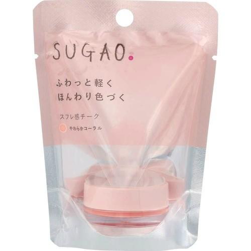 【あわせ買い1999円以上で送料お得】ロート製薬 SUGAO スフレ感チーク やわらかコーラル 4.8g｜home-life