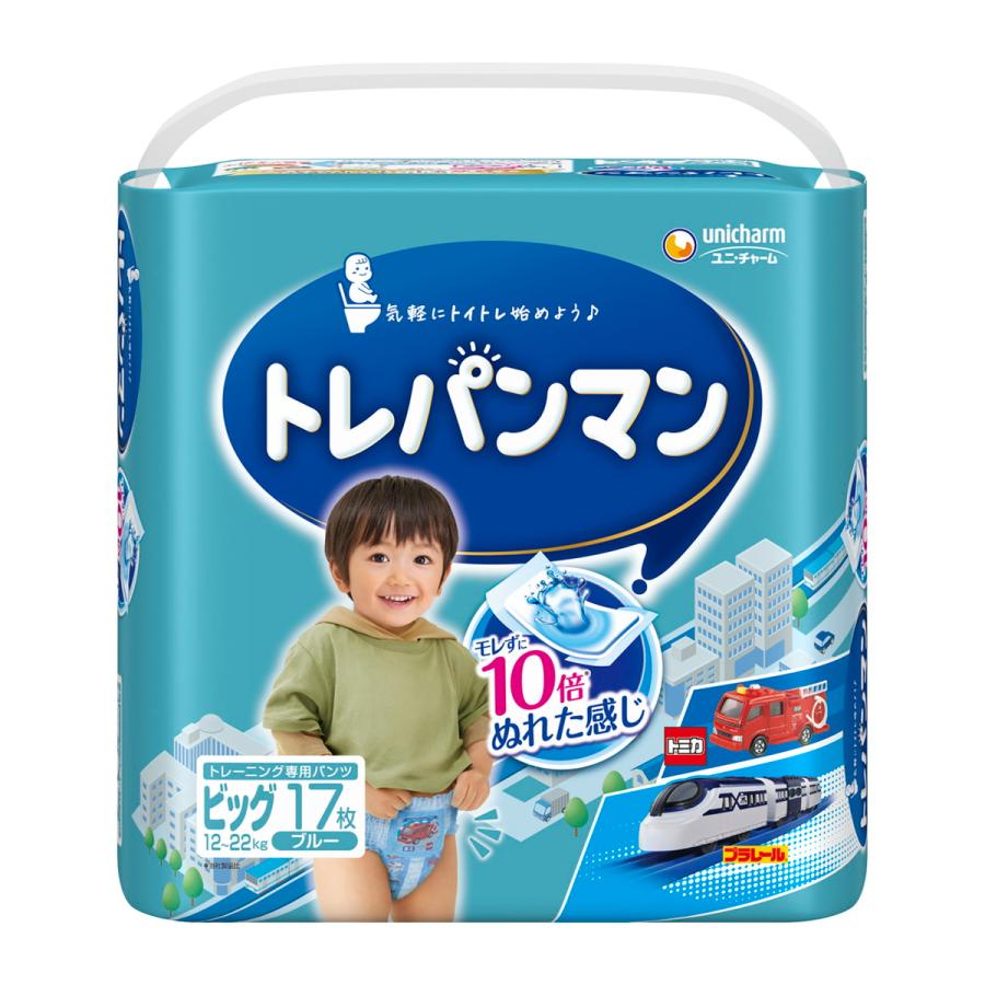 トレパンマン 124枚 & Genki! 72枚 トレパンマン ビッグサイズ（12-22kg）30枚 ブルー ユニチャーム