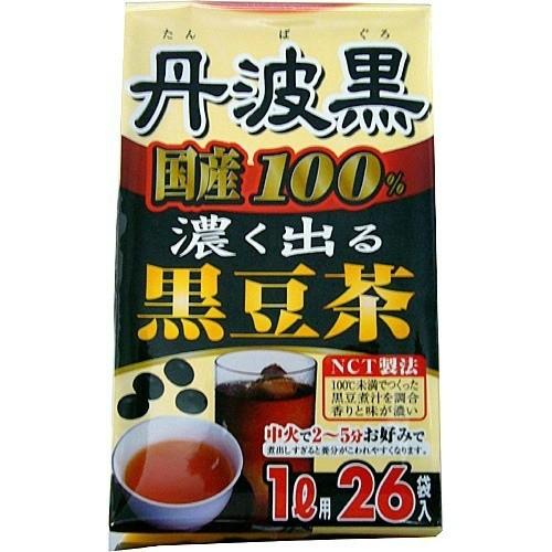 【あわせ買い1999円以上で送料無料】玉露園 国産100% 濃く出る黒豆茶 6g×26袋入