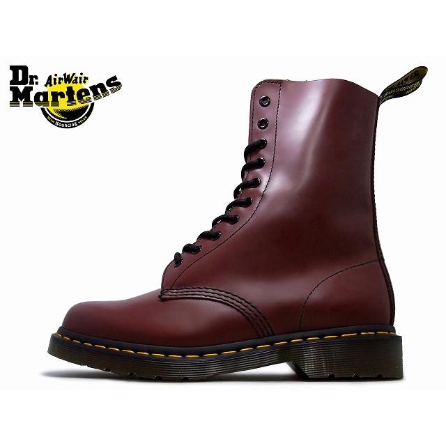 Dr Martens ドクターマーチン 10 Eye Boot 1490 Cherry Red 10ホール レースアップブーツ メンズ レディース Pymr Go Th