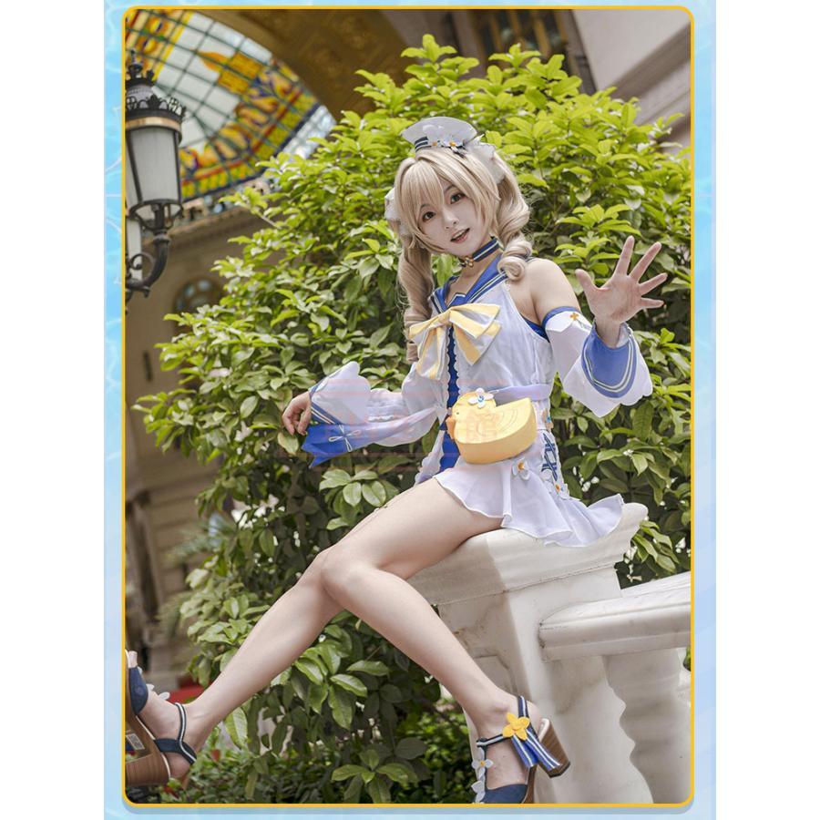 原神 げんしん genshin バーバラ 水着 コスプレ衣装 ウィッグ 靴