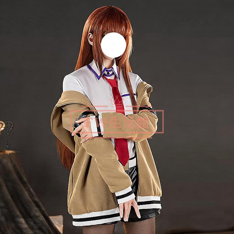 シュタインズ・ゲート / STEINS;GATE 風 牧瀬 紅莉栖 まきせ くりす コスプレ衣装 ウィッグ 靴 コスチューム 演出服 アニメ ゲーム ハロウィン cosplay 変装の画像