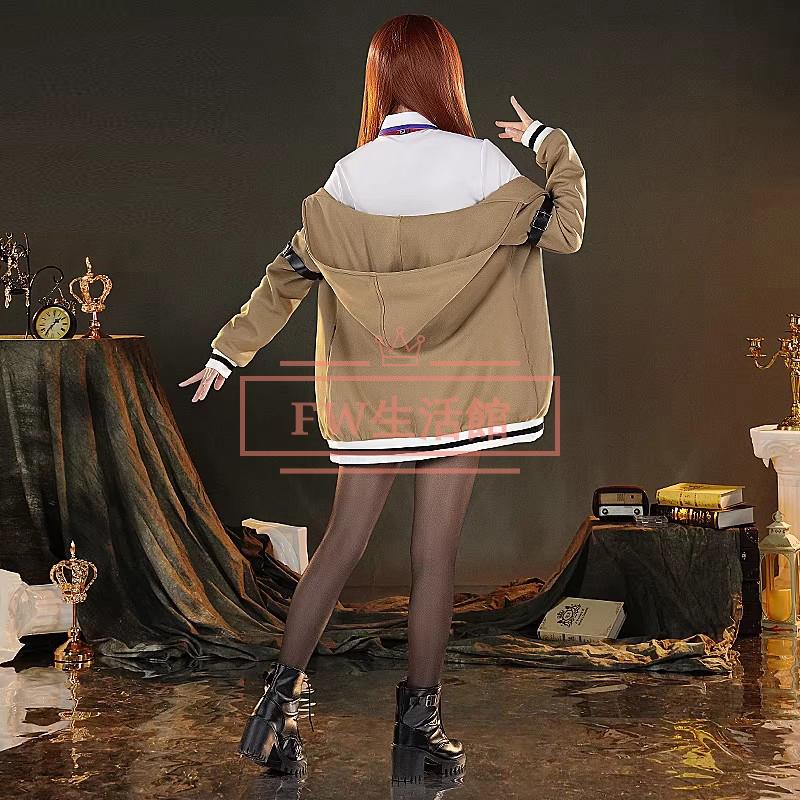 シュタインズ・ゲート / STEINS;GATE 風 牧瀬 紅莉栖 まきせ くりす コスプレ衣装 ウィッグ 靴 コスチューム 演出服 アニメ ゲーム ハロウィン cosplay 変装の画像