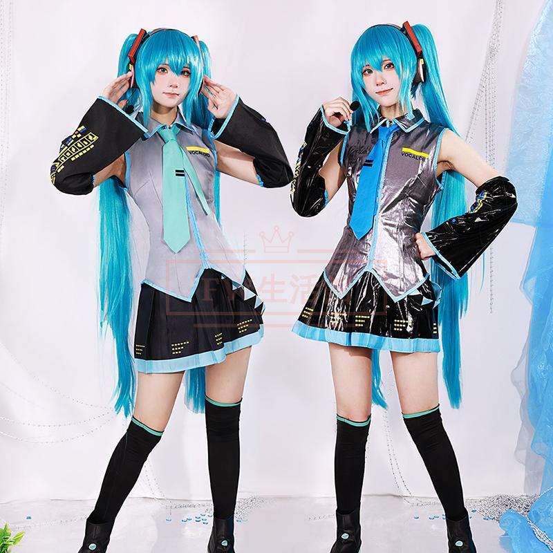 初音ミク V2公式服 （こうしき）コスプレ衣装 ウィッグ 靴
