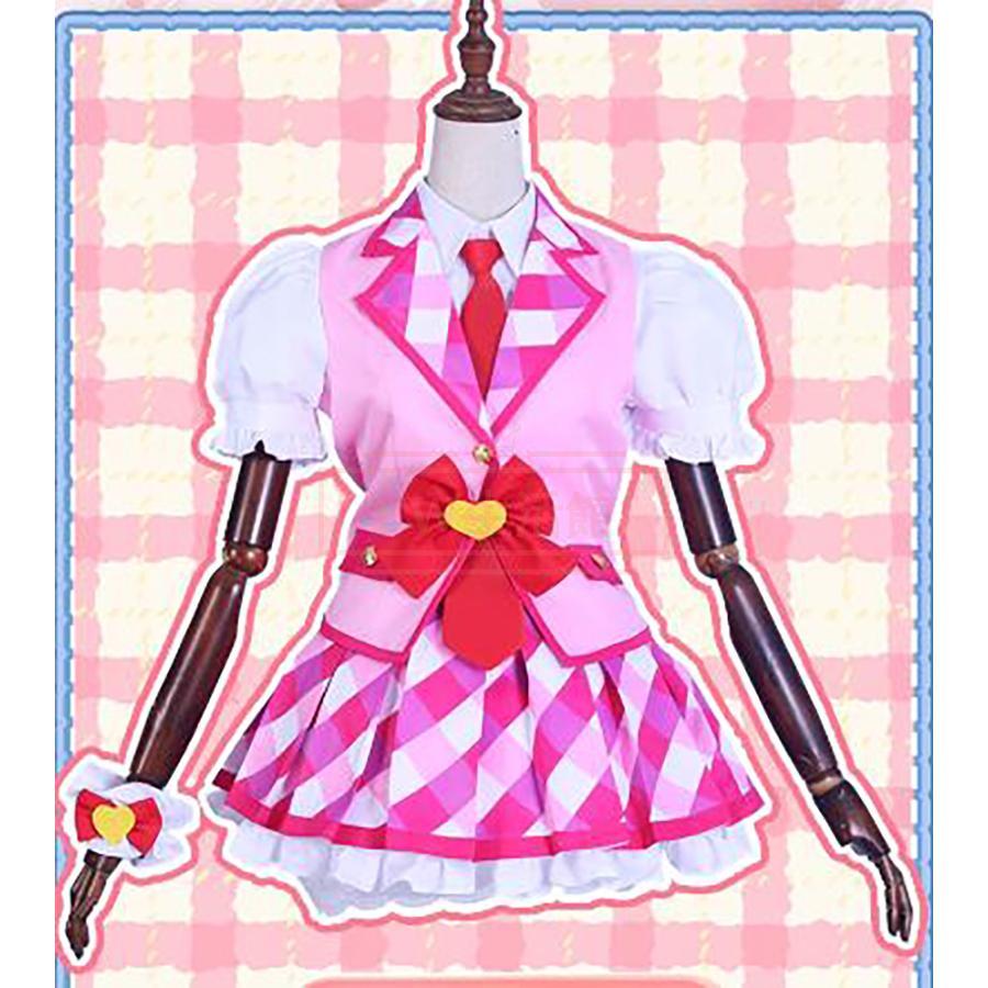 アイカツ！アイドルカツドウ！星宮 いちご コスプレ衣装 ウィッグ 靴