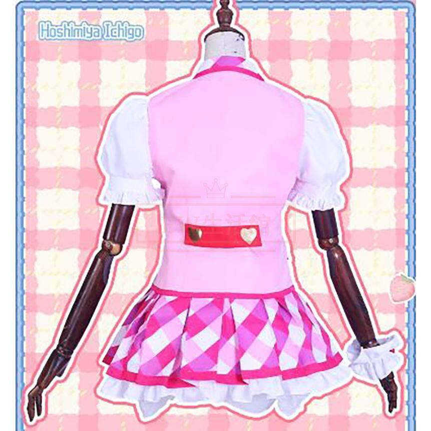 アイカツ！アイドルカツドウ！星宮 いちご コスプレ衣装 ウィッグ 靴