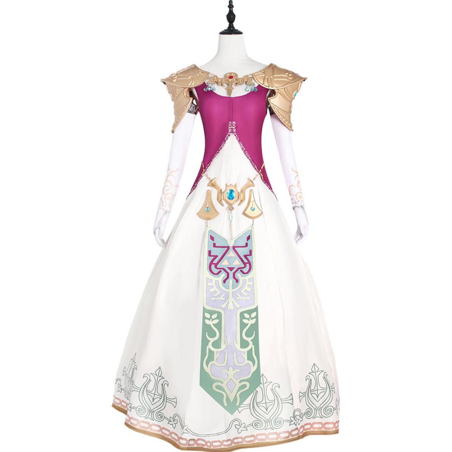 ゼルダの伝説 トワイライトプリンセス 風 ゼルダ姫コスプレ衣装