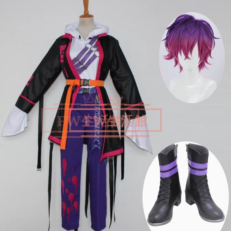にじさんじEN　浮奇・ヴィオレタ　コスプレ衣装　ウィッグ　靴　フルセット にじさんじ Uki Violeta 浮奇・ヴィオレタ コスプレ衣装 ウィッグ靴