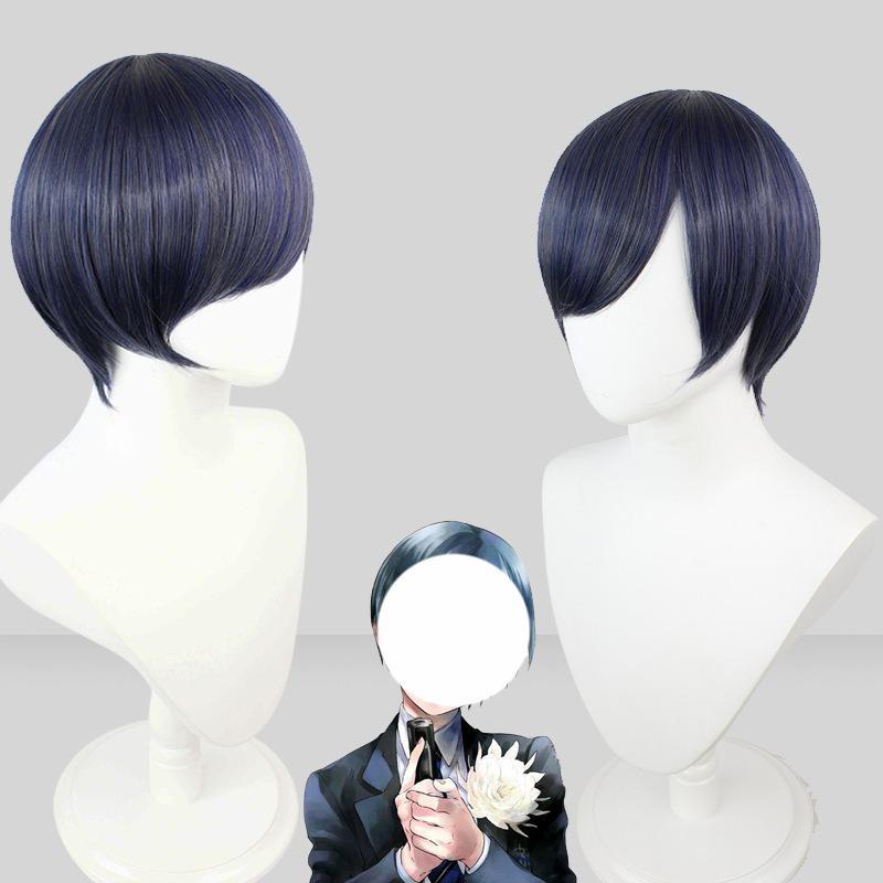 黒公用人風 シエル コスプレ御召しもの ウィッグ 靴 御召しもの cosplay でき事 公演服 アニメ化けの皮  仮面舞踏会 ハロウィン
