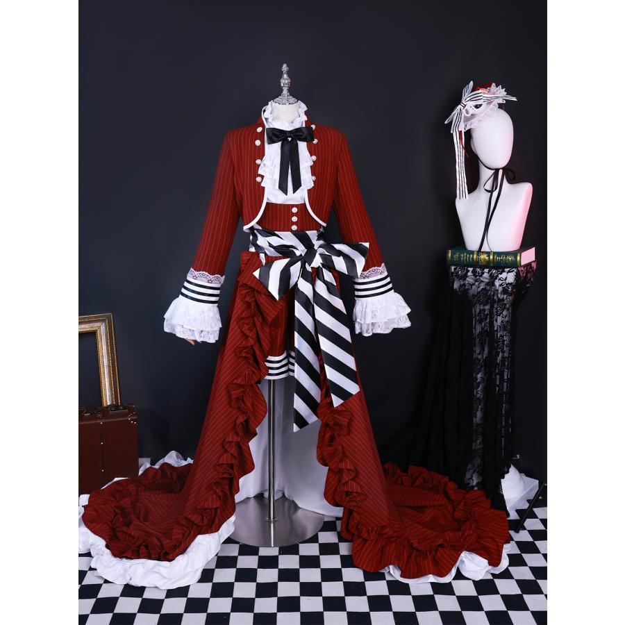 黒公用人風 シエル コスプレ御召しもの ウィッグ 靴 御召しもの cosplay でき事 公演服 アニメ化けの皮  仮面舞踏会 ハロウィン