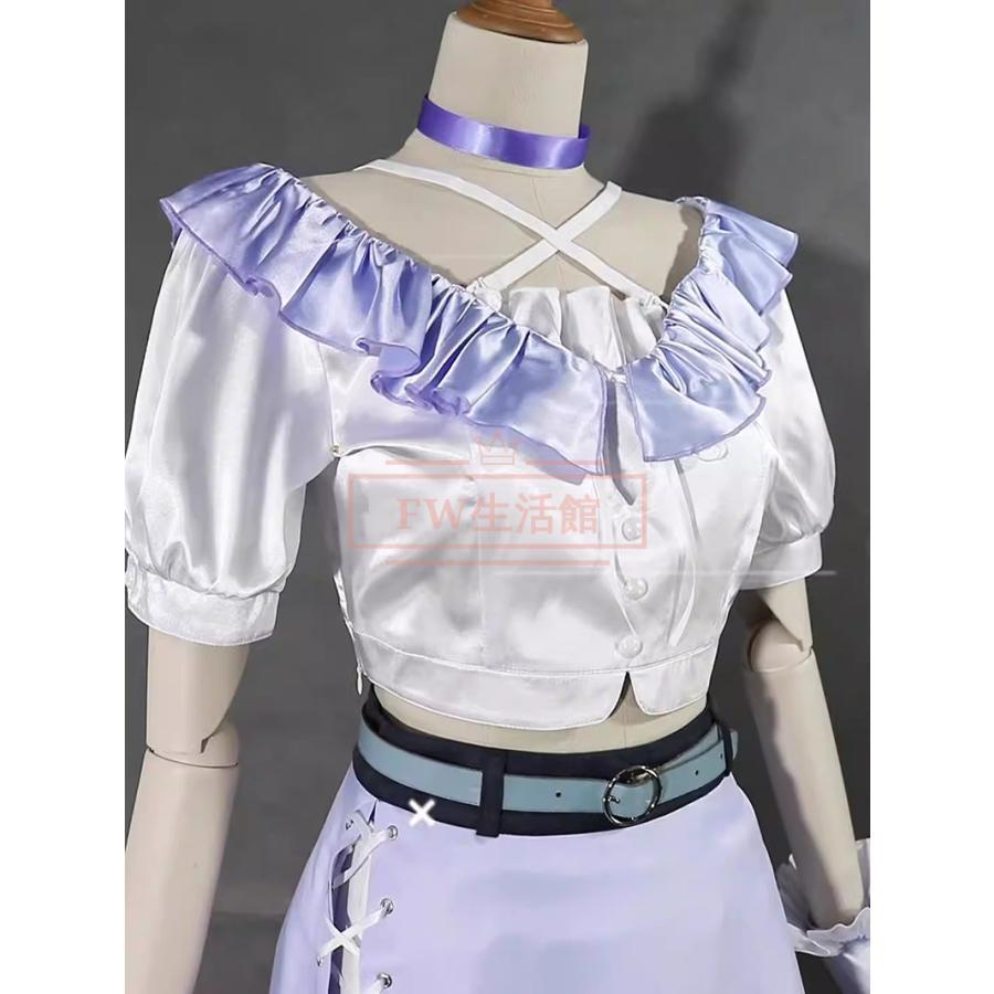学園アイドルマスター 風 姫崎莉波 コスプレ衣装 ウィッグ cosplay ハロウィン 演出服 変装の画像