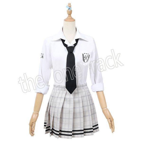 アイドルマスター シャイニーカラーズ 浅倉透 コスプレ衣装 制服 ウィッグ 靴 アニメ 衣装 コスチューム ウィッグ_3