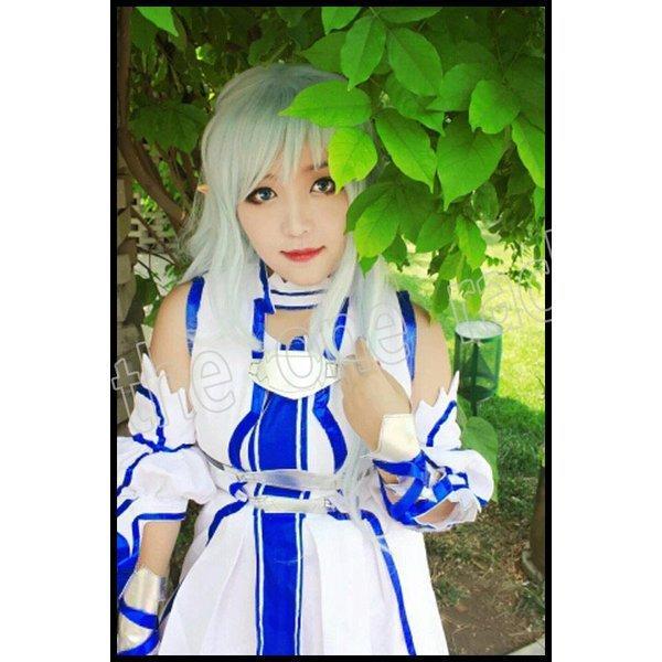ソードアート・オンライン 結城 明日奈（ゆうき あすな）コスプレ衣装 ウイッグ 靴 耳 ALO 仮装 演出服 仮装用コスチューム_2