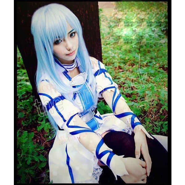 ソードアート・オンライン 結城 明日奈（ゆうき あすな）コスプレ衣装 ウイッグ 靴 耳 ALO 仮装 演出服 仮装用コスチューム_3