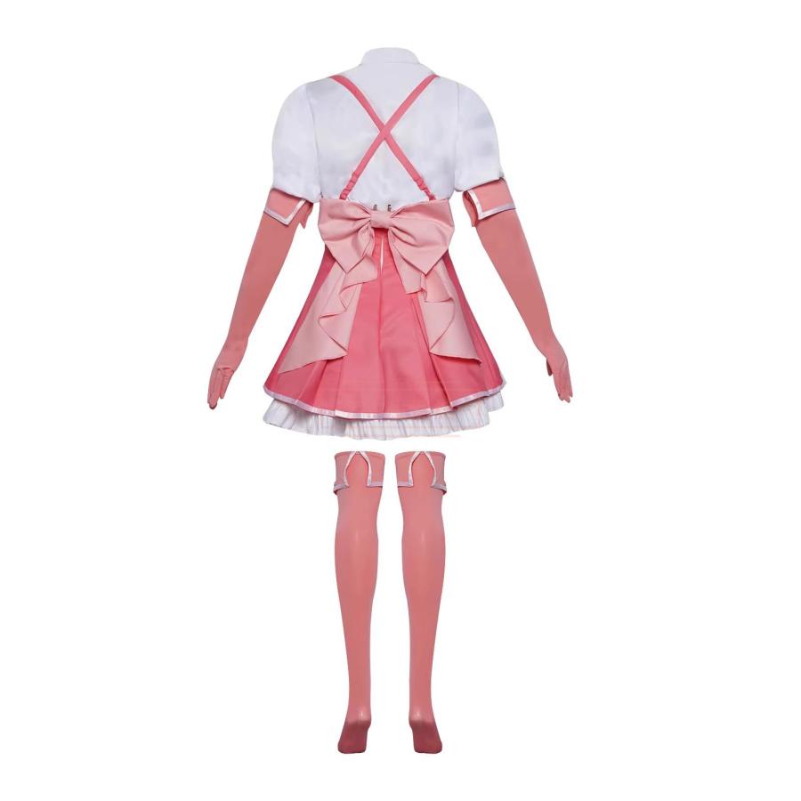 魔法少女にあこがれて 花菱はるか マジアマゼンタ 制服 コスプレ衣装 ウィッグ 靴 イベント パーティー コスチューム 変装_3
