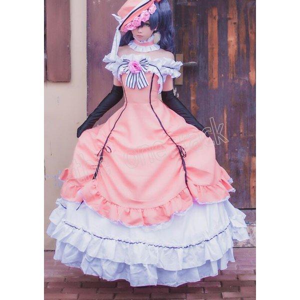 黒執事 駒鳥シエル コスプレ衣装 シエル コスプレ ピンク ドレス