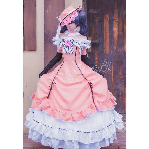 黒執事 駒鳥シエル コスプレ衣装 シエル コスプレ ピンク ドレス