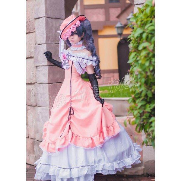 黒執事 駒鳥シエル コスプレ衣装 シエル コスプレ ピンク ドレス