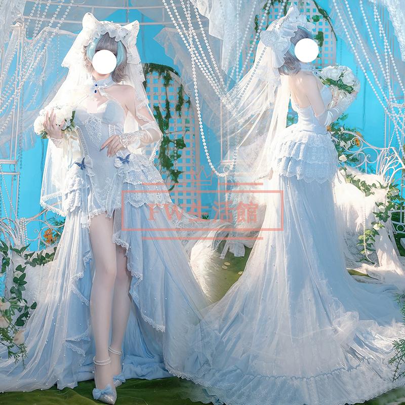 コスプレ衣装　アズールレーン　アズレン　リトル・チェシャー　花嫁衣装　Mサイズ コスプレ衣装 アズールレーン アズレン リトル・チェシャー 花嫁衣装 M