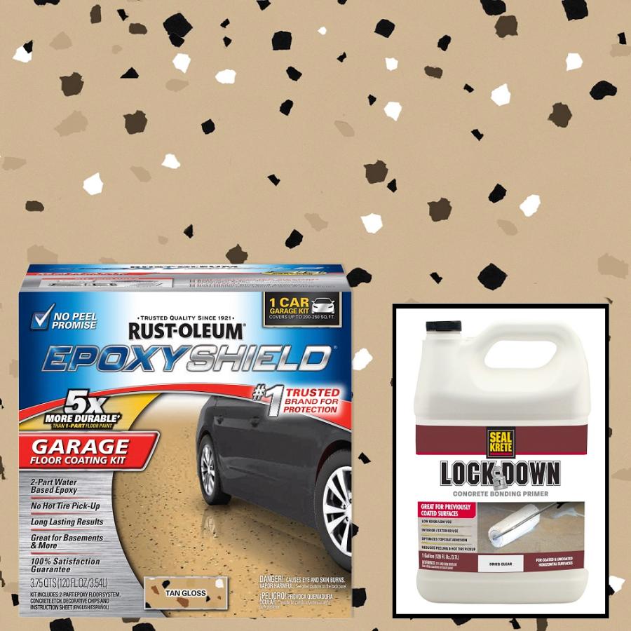 RUSTーOLEUM 「エポキシシールド1CARキット」＋「プライマー・ロック
