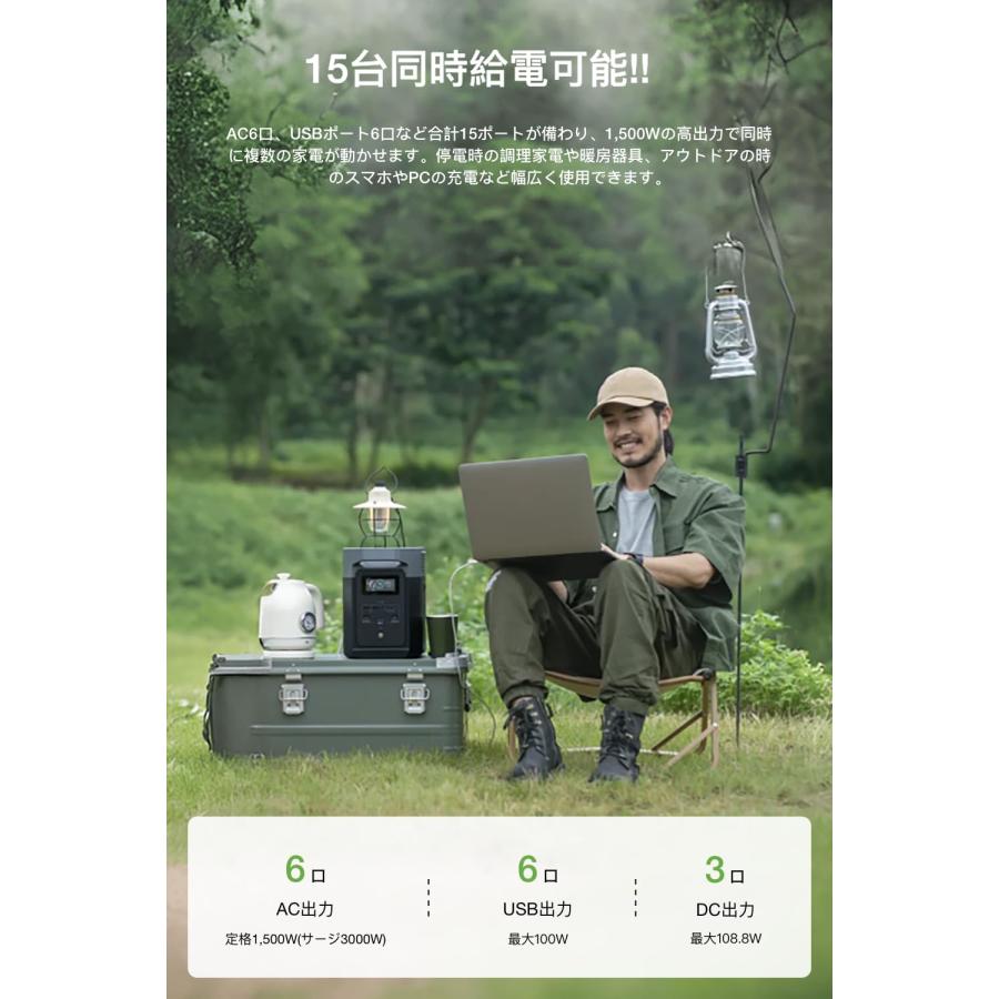 EcoFlow DELTA 2ポータブル電源 1024Wh 業界屈指の爆速充電 EcoFlow DELTA 2ポータブル電源 1024Wh 業界屈指の爆速充電