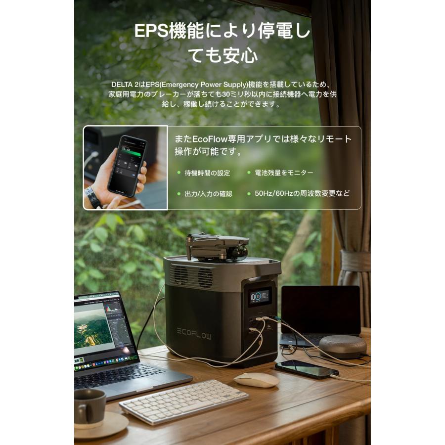EcoFlow DELTA 2ポータブル電源 1024Wh 業界屈指の爆速充電 EcoFlow DELTA 2ポータブル電源 1024Wh 業界屈指の爆速充電