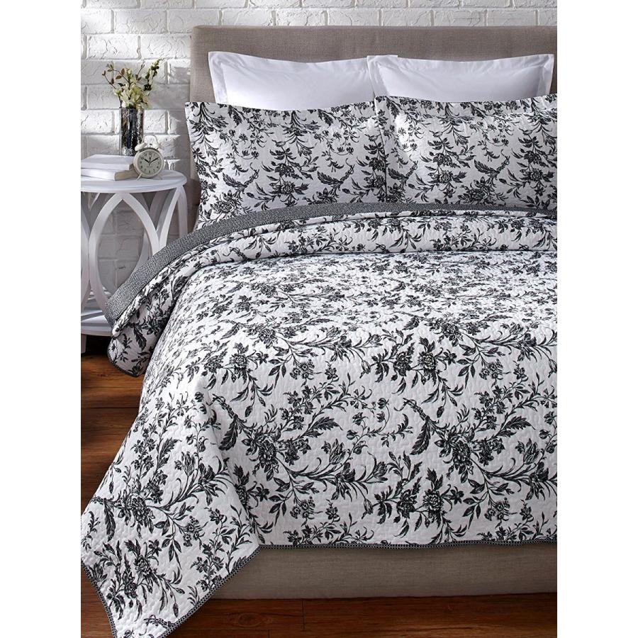 ローラアシュレイ Laura Ashley ベッド ベッドリネン bed linen ベッドカバー 薄手の上掛け布団 キルトカバーレット3点セット 花柄 フラワー - クイーンサイズ｜homecoordinate｜03