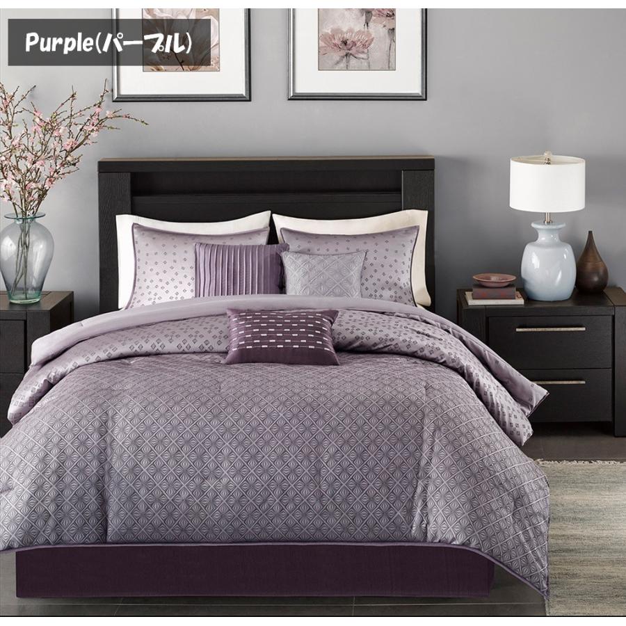 マディソンパーク Madison Park ベッド ベッドリネン bed linen ベッドカバー 掛け布団 7点セット ジャカード柄 ホテル