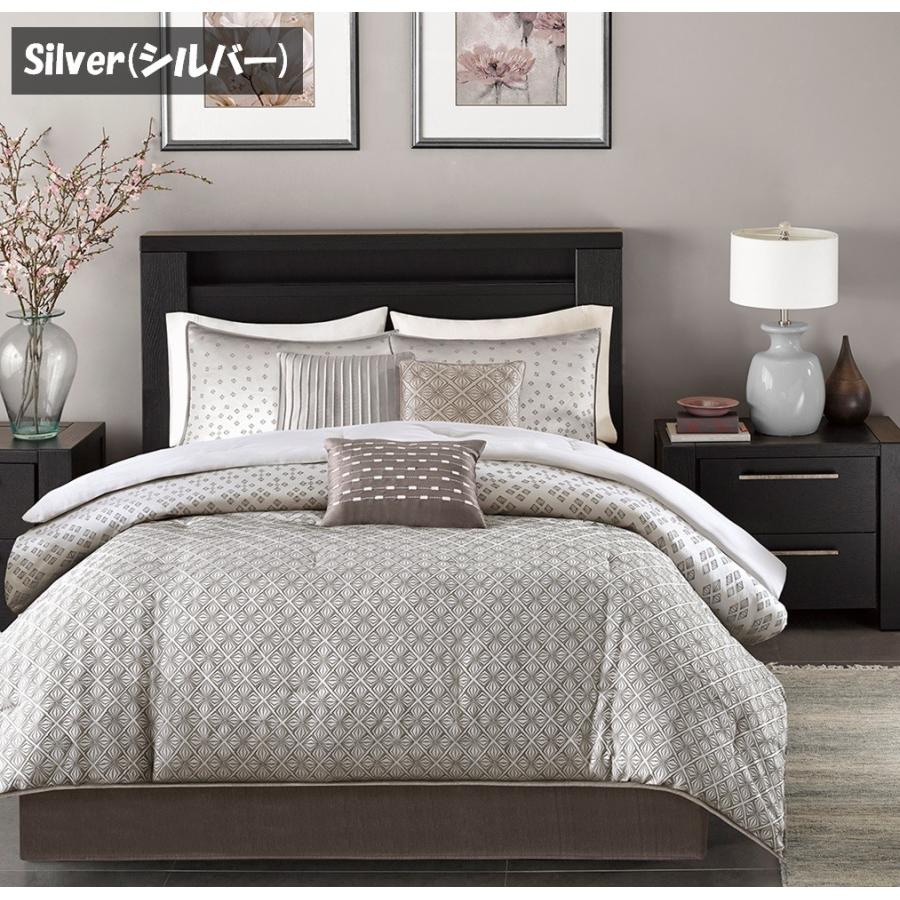 マディソンパーク Madison Park ベッド ベッドリネン bed linen ベッドカバー 掛け布団 7点セット ジャカード柄 ホテル