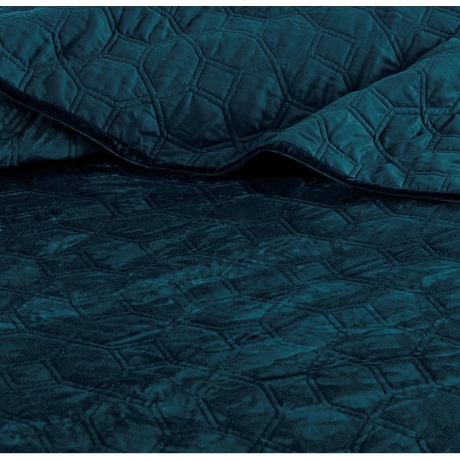 マディソンパーク Madison Park ベッド ベッドリネン bed linen ベッドカバー 薄手の上掛け布団 キルト3点セット ベルベット - クイーンサイズの画像