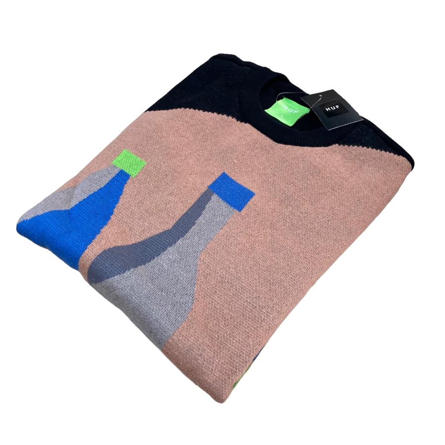 HUF ハフ STILL LIFE CREWNECK SWEATER スティルライフクルーネック  
