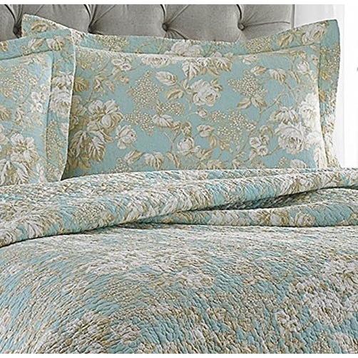 ローラアシュレイ Laura Ashley ベッド ベッドリネン bed linen ベッドカバー 薄手の上掛け布団 キルトカバーレット2点セット 花柄 フラワー - ツインサイズ|homecoordinate|02