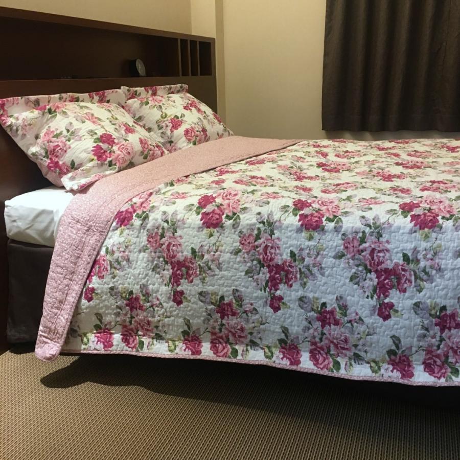 ローラアシュレイ Laura Ashley ベッド ベッドリネン bed linen ベッドカバー 薄手の上掛け布団 キルトカバーレット3点セット 花柄 フラワー - クイーンサイズ｜homecoordinate｜07