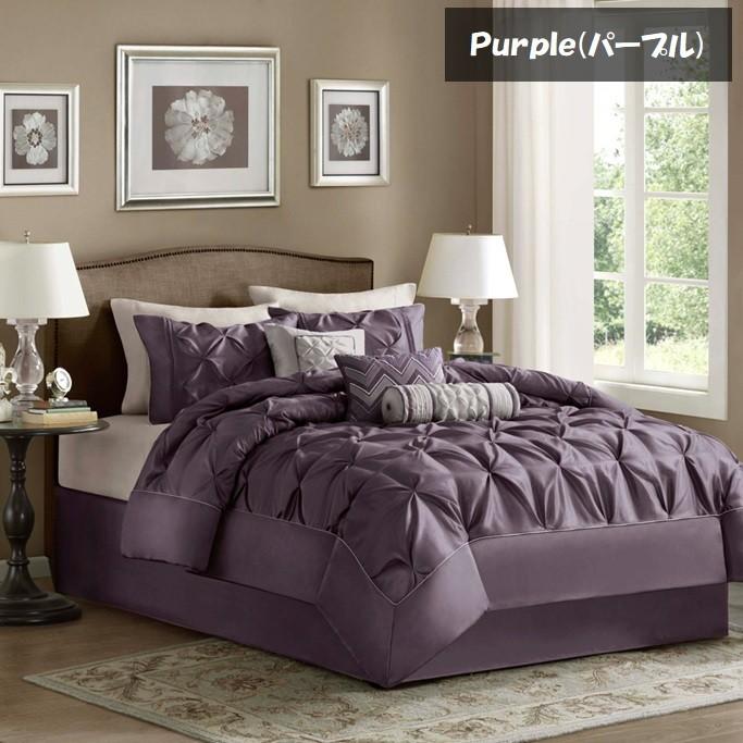 掛け布団 7点セット ピンク 海外クイーンサイズ Laurel 7 Ⓣ