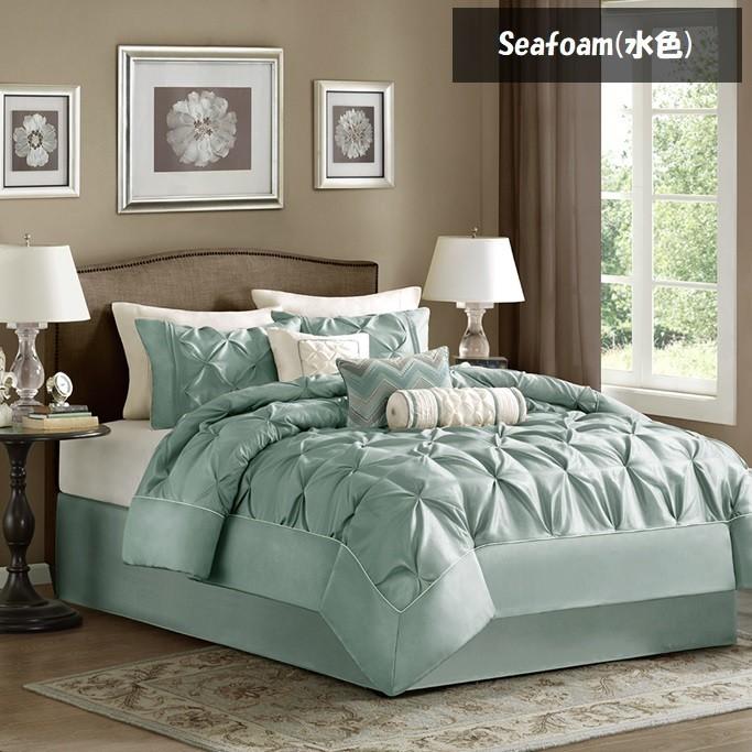 掛け布団 7点セット Seafoam 海外クイーンサイズ Laurel 7 Ⓣ