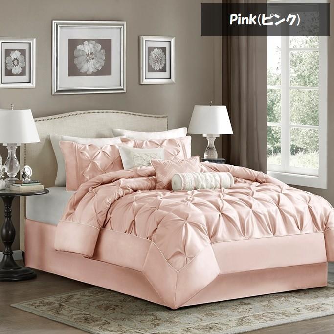 掛け布団 7点セット ピンク 海外クイーンサイズ Laurel 7 Ⓣ 掛け布団 7点セット ピンク 海外クイーンサイズ Laurel 7