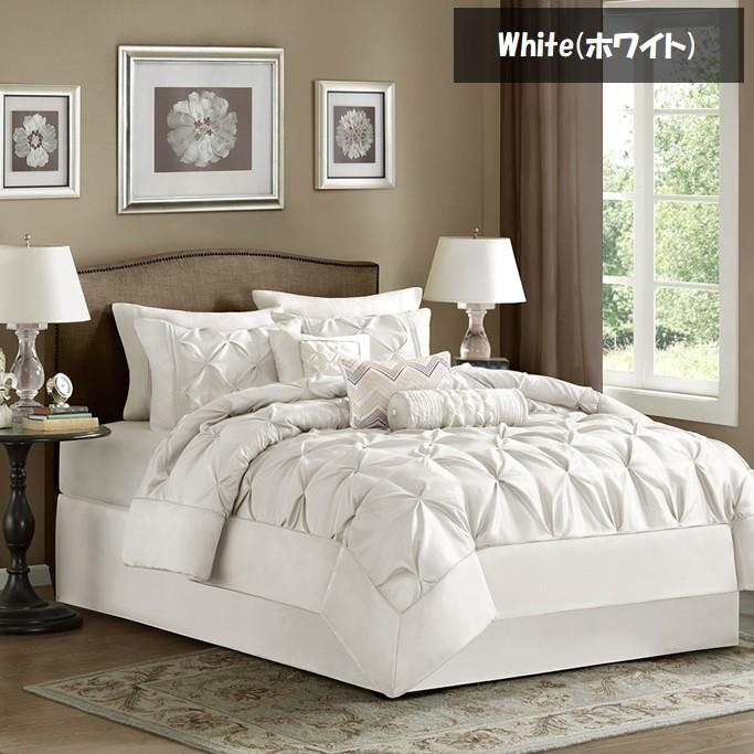 掛け布団 7点セット アイボリー 海外クイーンサイズ Laurel 7