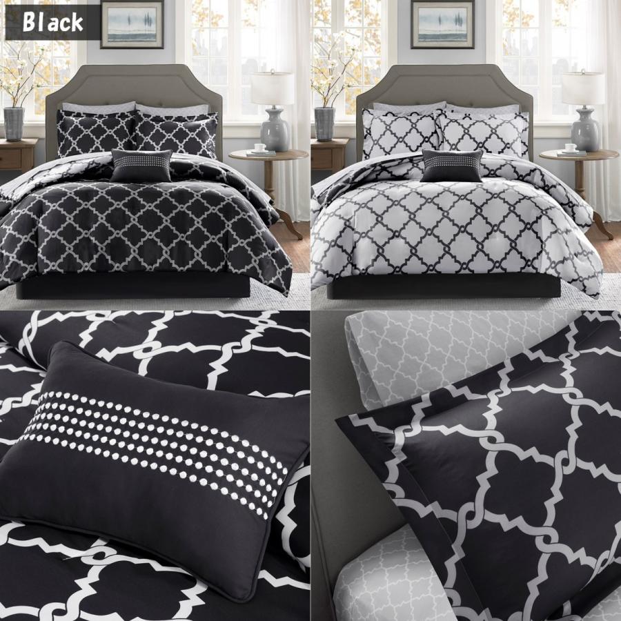 マディソンパーク Madison Park ベッド ベッドリネン bed linen 掛け布団 7点セット ジオメトリック 幾何学模様