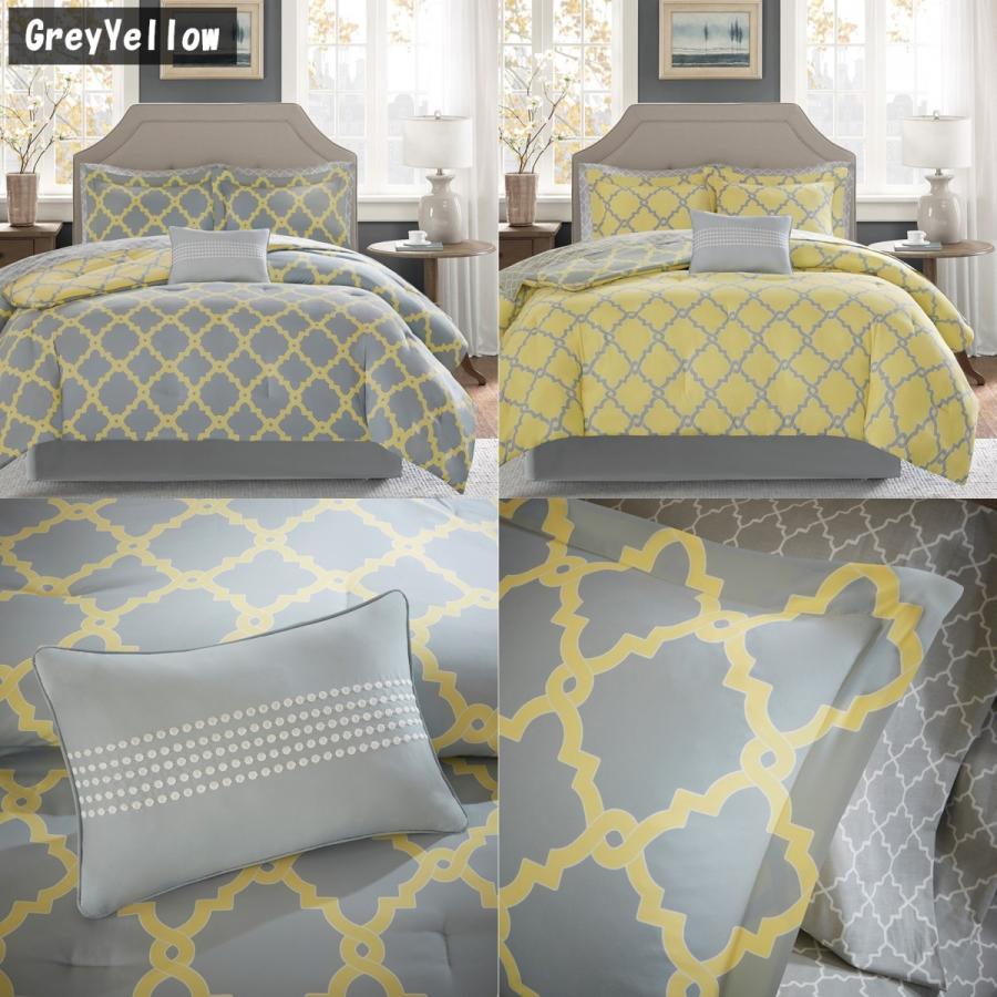 マディソンパーク Madison Park ベッド ベッドリネン bed linen 掛け布団 7点セット ジオメトリック 幾何学模様