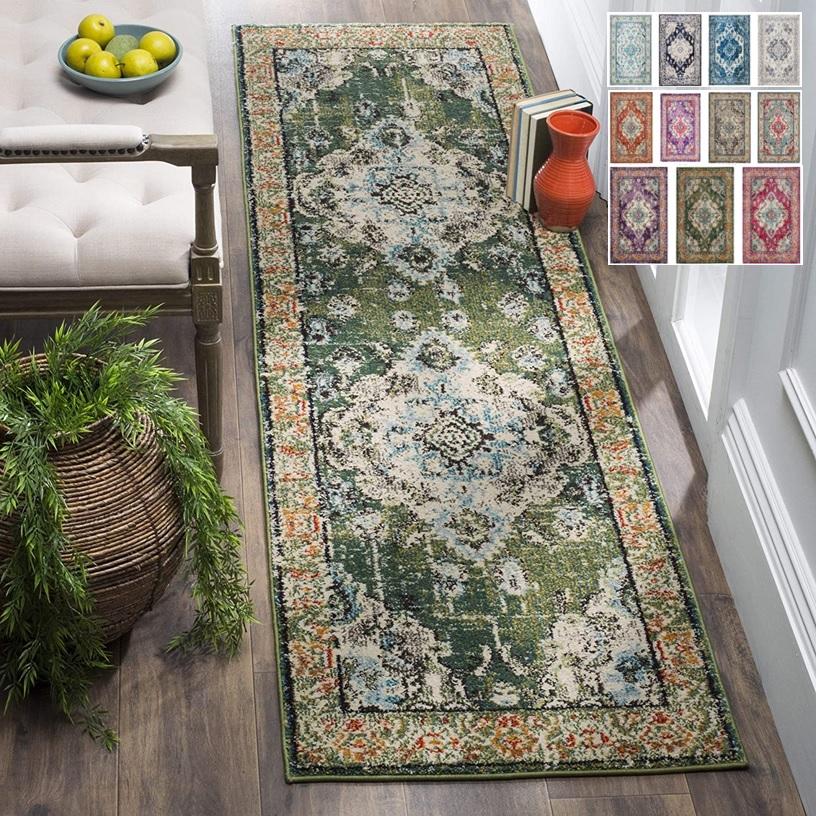 66×487 ラグ ラグマット カーペット リビングマット ペルシャ ボヘミアン ランナー Safavieh サファヴィヤ サファビア