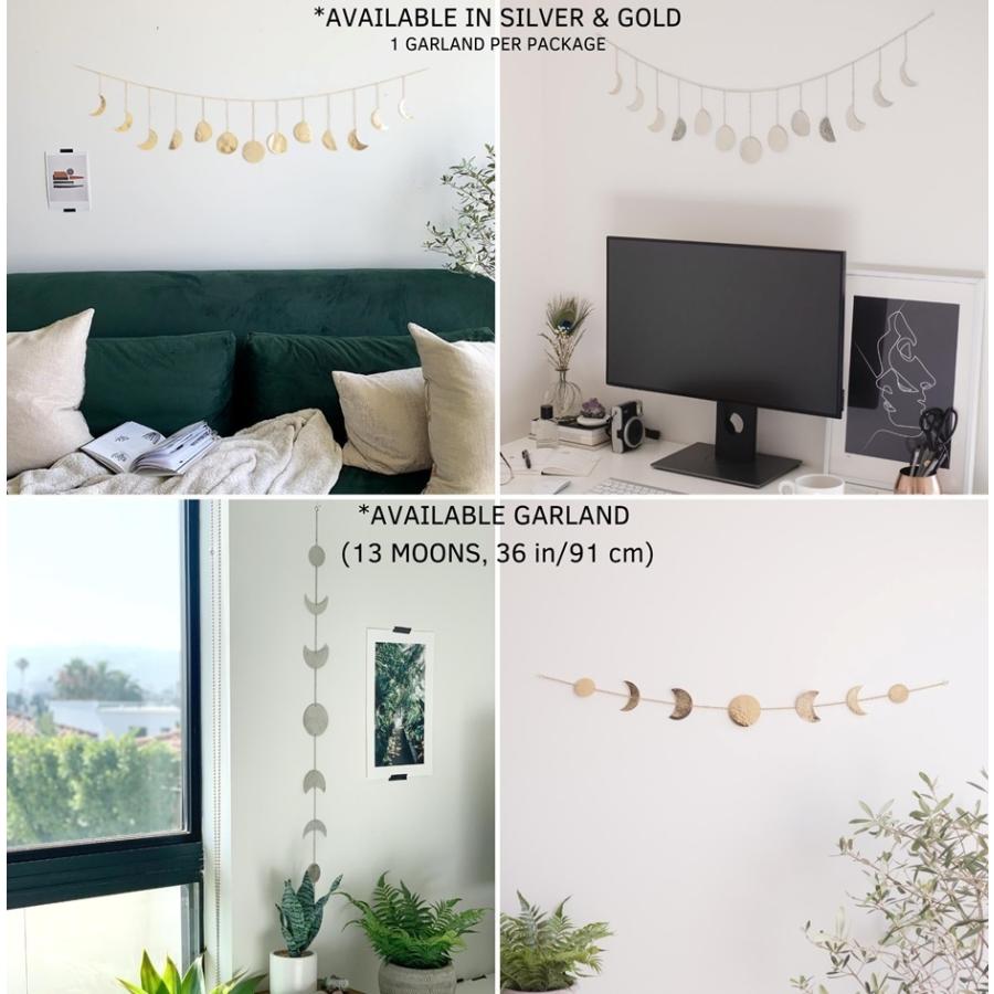 ガーランド オブジェ 装飾 デコレーション インテリア 雑貨 月 ゴールド シルバー おしゃれ Moon Decor Gold Garland 13 Moons By Base Roots Normal Home Coordinate Yahoo 店 通販 Yahoo ショッピング
