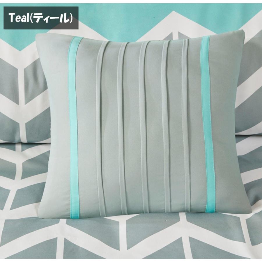 インテリジェントデザイン Intelligent Design ベッドリネン bed linen 掛け布団カバー 5点セット シェブロン柄 -  キングサイズ