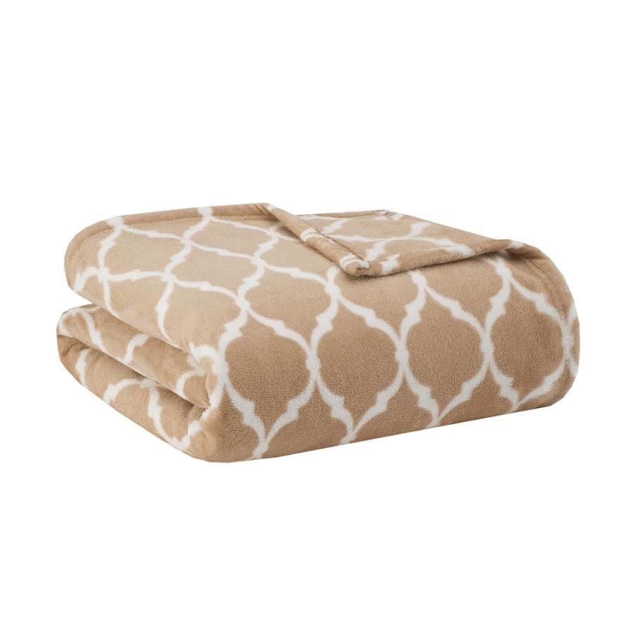 ブランケット 168cm × 229cm ツインサイズ オジーアーチモロッコ柄 選べる3色 マディソンパーク Madison Park ベッド