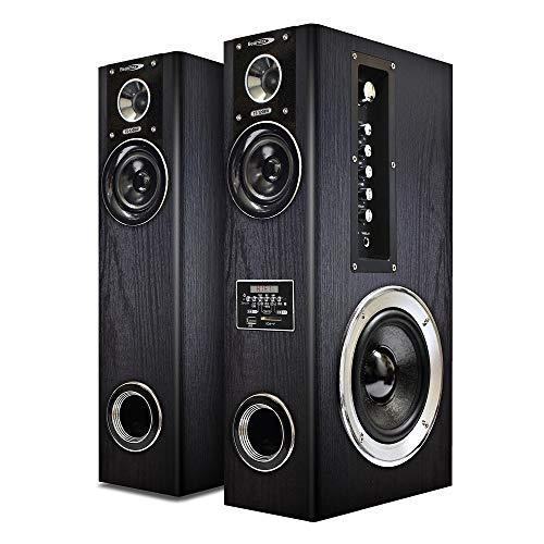 クマザキエイム アンプ内蔵タワースピーカー VABEL（ヴァベル） TS-120BW 最大120W出力 VABEL ヴァベル