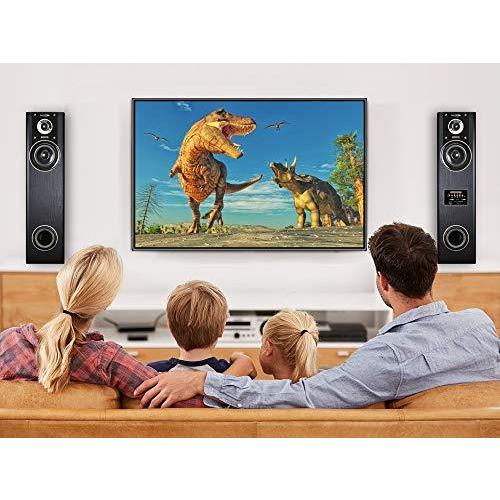 クマザキエイム アンプ内蔵タワースピーカー VABEL（ヴァベル） TS-120BW 最大120W出力 VABEL ヴァベル