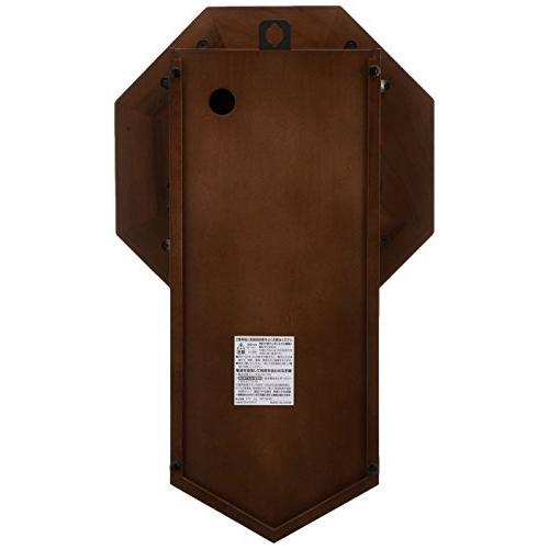 リズム(RHYTHM) 電波 柱 掛け時計 アナログ モーランドR 振り子 時報