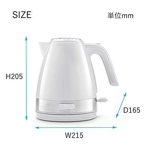 デロンギ(DeLonghi) 電気ケトル アクティブ シリーズ ホワイト 1.0L