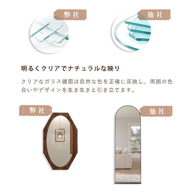 超大型　90cm 八角形 壁掛け鏡　姿見　ウォールミラー　昭和レトロアンティーク 楽天市場】鏡 壁掛け ヴィンテージ 八角ミラー グリーン Mサイズ