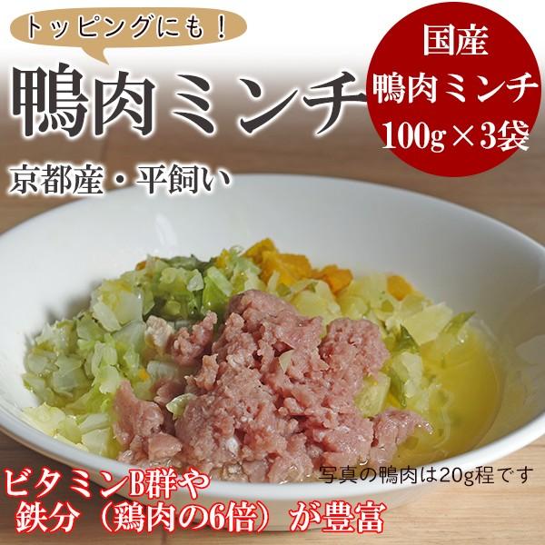 在庫あり 工場直送 後ほど在庫回答 商品 犬 鴨肉 国産鴨肉 生食 カモ肉ミンチ 100g 3袋 平飼いで安心安全 トッピング 京都産 Inova Auto Com