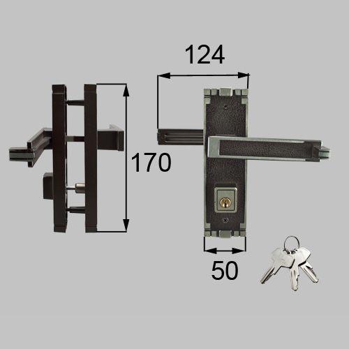 LIXIL 新日軽 門扉 ・フェンス用部品 把手(とって) G型 掛け側